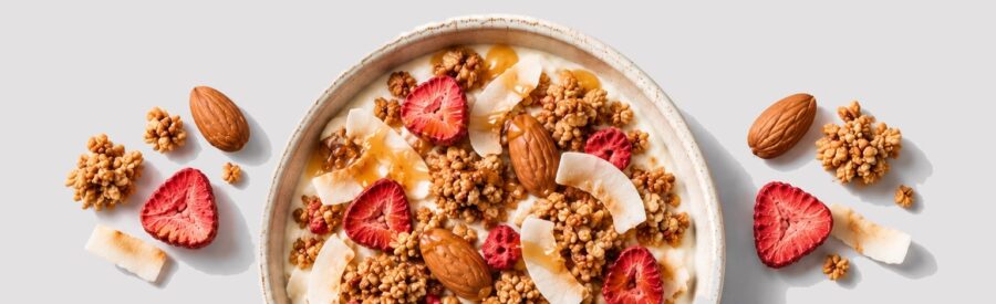 Granola v miske