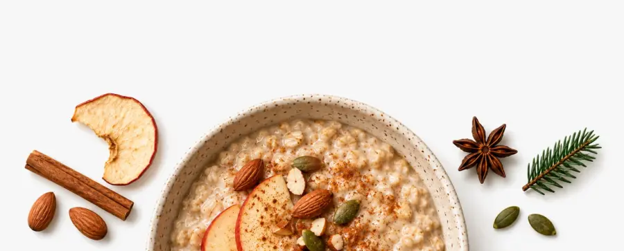 Powerlogy Organic Cinnamon Oatmeal 500 g Christmas Edition